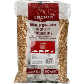 Zrębki do wędzenia/grillowania, czereśnia, 450 g, kl. 2 | BROWIN, 780833