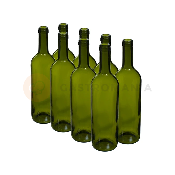 Butelka Oliwkowa na wino 750 ml - zgrzewka 8 szt. | BROWIN, 631471