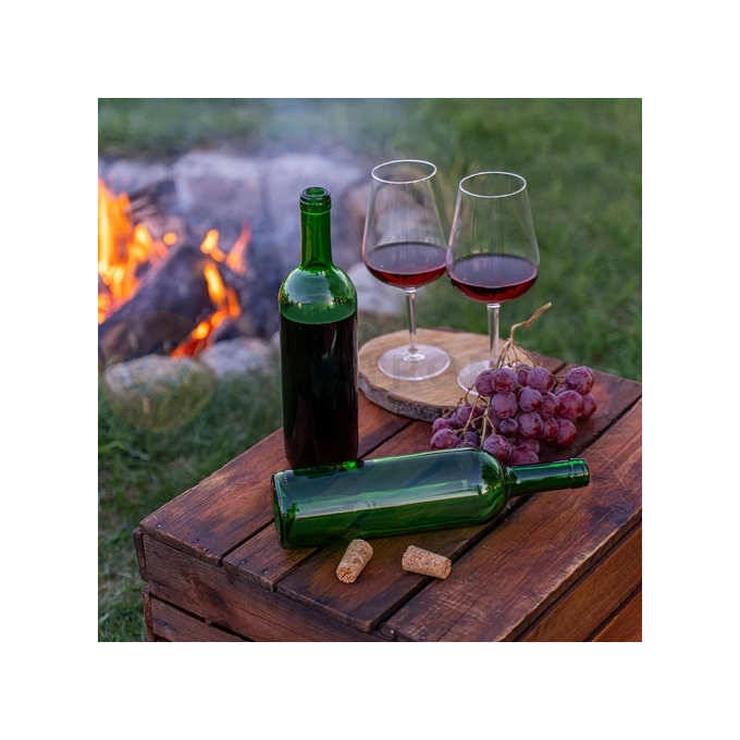 Butelka Oliwkowa na wino 750 ml - zgrzewka 8 szt. | BROWIN, 631471