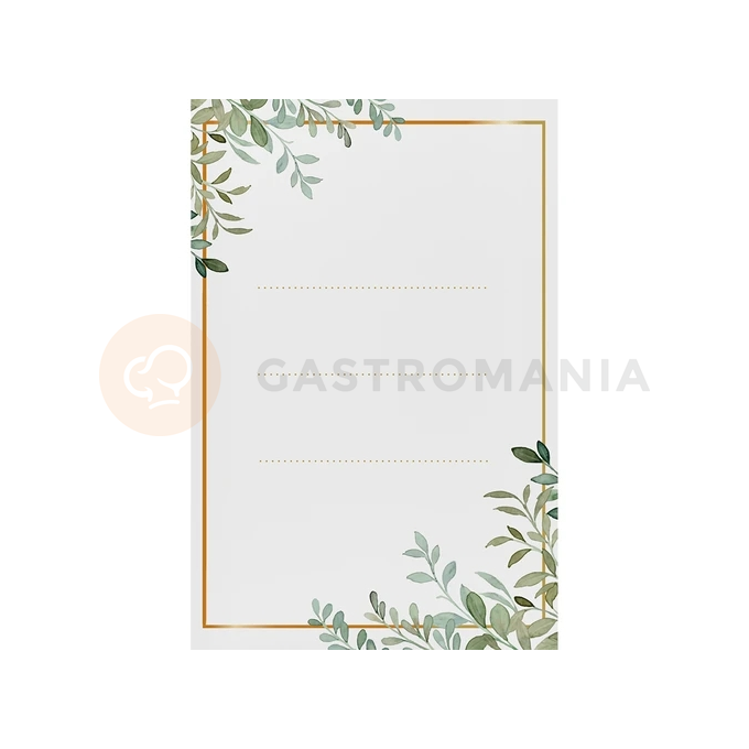 Etykiety samoprzylepne 60x90 mm na butelki, słoiki, prezenty wzór florystyczny - 20 szt. | BROWIN, 660038