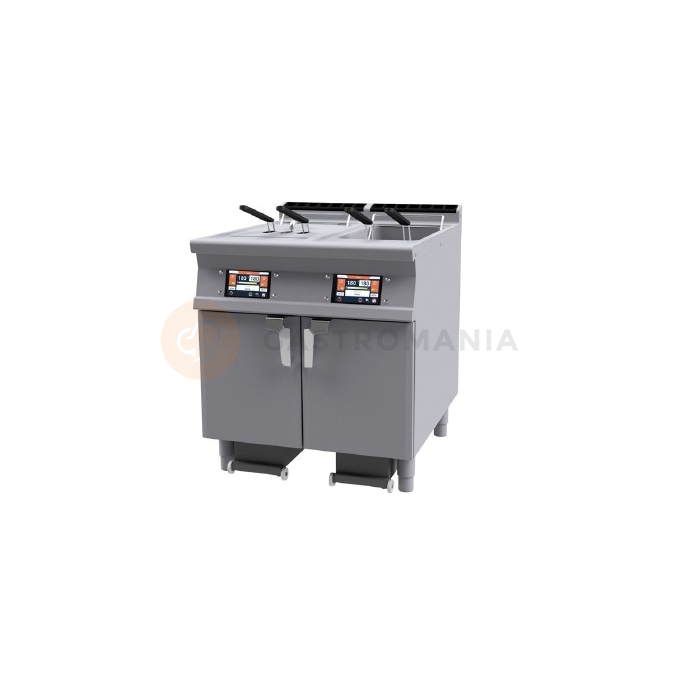 Frytownica gazowa, 27 kg/h, czyszczenie zbiornika, 400x700x900 mm | RM GASTRO, F18-74GDP
