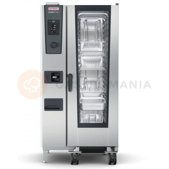 Piec konwekcyjno-parowy 877x913x1872 mm, gaz ziemny | RATIONAL, iCombi Classic 20-1/1