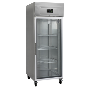 Szafa chłodnicza z drzwiami szklanymi GN2/1 | TEFCOLD, RK 710 G