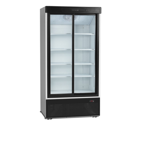 Szafa chłodnicza z dwoma szklanymi drzwiami przesuwnymi | TEFCOLD, FS 1002 S