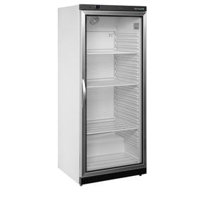 Szafa chłodnicza ze szklanymi drzwiami, biała | TEFCOLD, UR 600 G