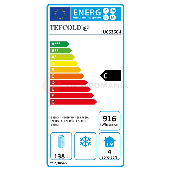 Stół chłodniczy z szufladami | TEFCOLD, UC 5360