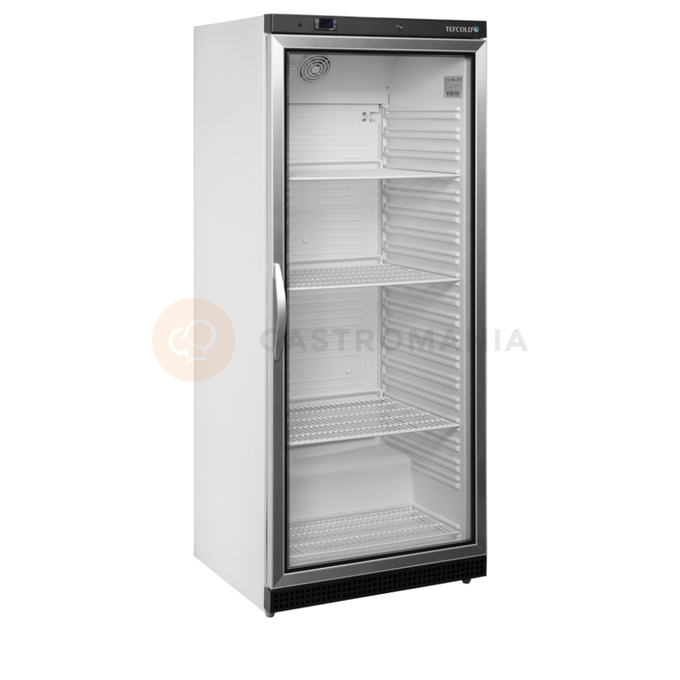 Szafa chłodnicza ze szklanymi drzwiami, biała | TEFCOLD, UR 600 G