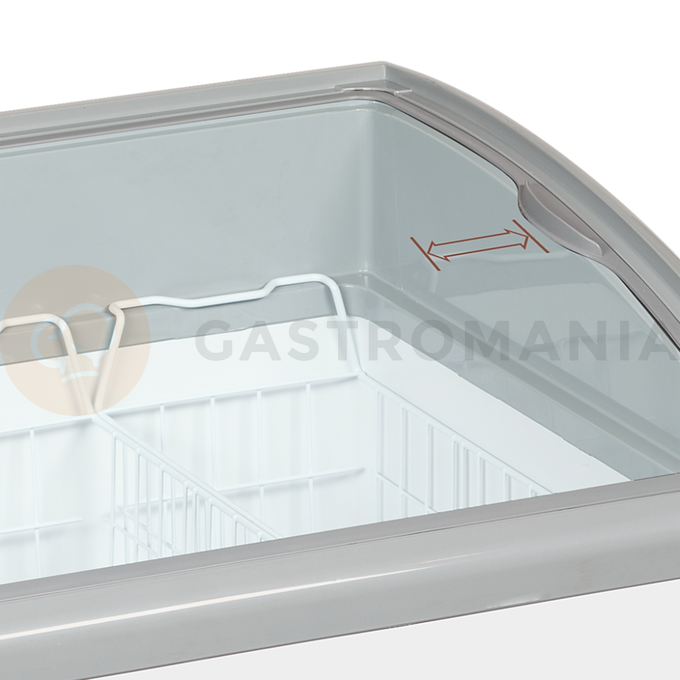 Zamrażarka skrzyniowa z zaokrągloną szklaną pokrywą | TEFCOLD, NIC