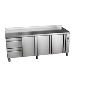 Stół chłodniczy 600 mm z szufladami bez agregatu 2242x600x850 mm | ASBER, ETP-6-222-32 R HC SB40 Essenzial Line