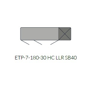 Stół chłodniczy 700 mm GN 1/1 1792x700x850 mm | ASBER, ETP-7-180-30 HC LLR SB40 Essenzial Line