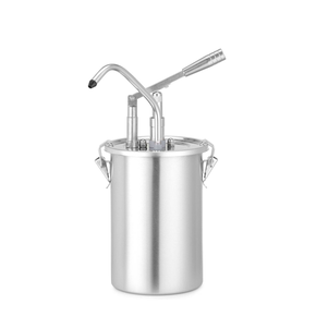 Pojemnik ze stali nierdzewnej do sosów z dyspenserem, 4,5 l, 180x420 mm | HENDI, 558102