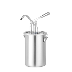 Pojemnik ze stali nierdzewnej do sosów z dyspenserem, 4,5 l, 180x420 mm | HENDI, 558102