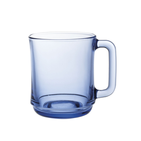 Szklanka z uchem 0,31 l, niebieska, 6 szt., 80x100 mm | DURALEX, Lys Marine
