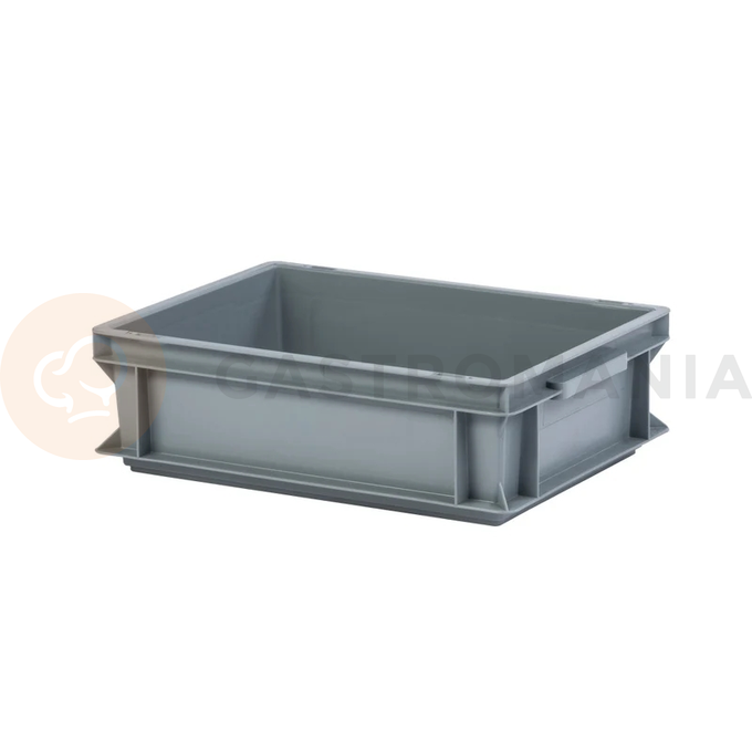 Plastikowy kontener Europa Serie szary - wys. wew. 117 mm | PAVONI, E4312