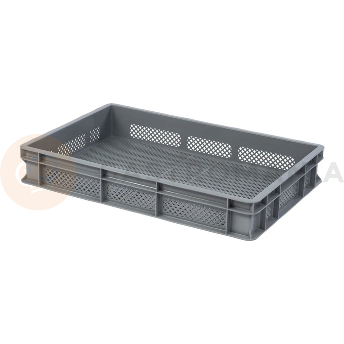 Plastikowy kontener Serie Europa szary - wys. wew. 55 mm | PAVONI, EF6407