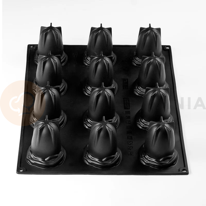 Silikonowa forma do monoporcji w kształcie wielkanocnych jajek 12 szt. | PAVONI, PX43103S