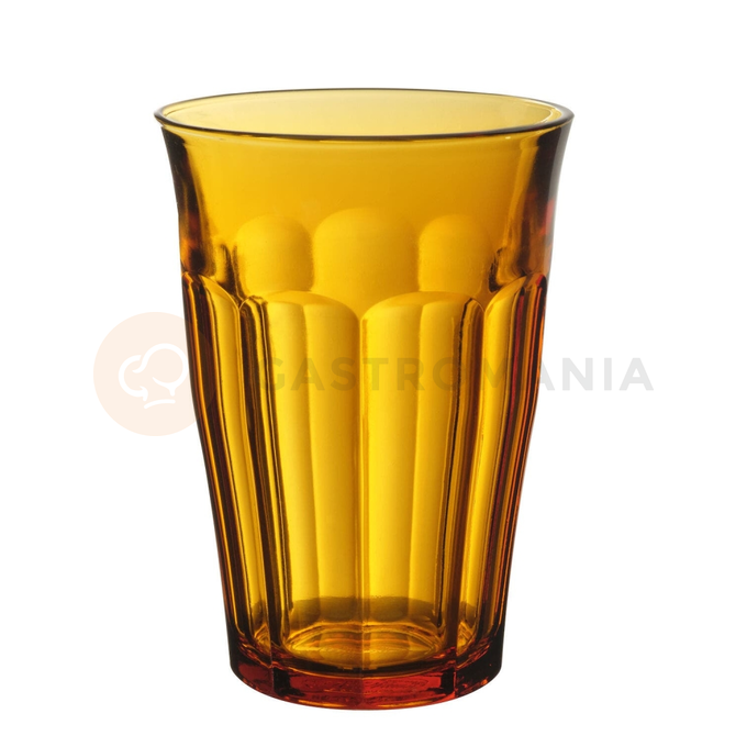 Szklanka wysoka 0,36 l, pomarańczowa, 6 szt., 88x124 mm | DURALEX, Picardie Amber