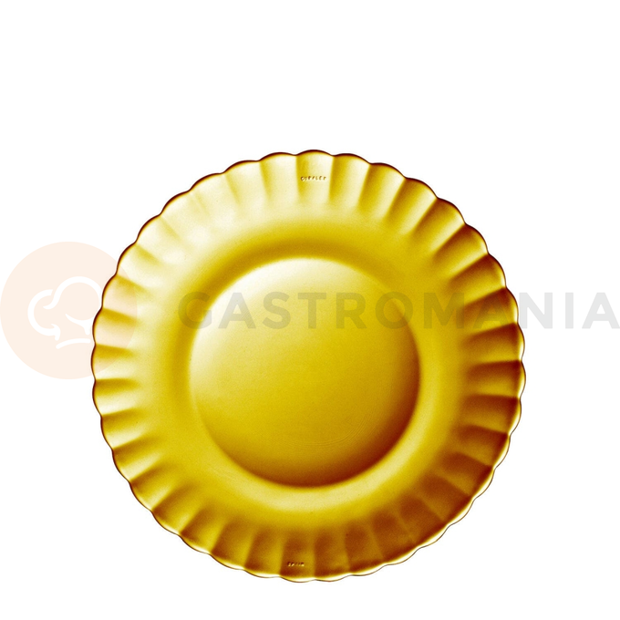 Talerz deserowy pomarańczowy, 205x20 mm | DURALEX, Picardie Amber