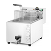 Frytownica XL z kranem spustowym, 10 l, 400V/10200W, 300x585x392 mm | HENDI, Goliath