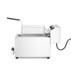 Frytownica XL z kranem spustowym, 10 l, 400V/10200W, 300x585x392 mm | HENDI, Goliath