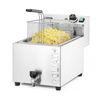 Frytownica XL z kranem spustowym, 10 l, 400V/10200W, 300x585x392 mm | HENDI, Goliath
