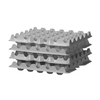 Zestaw 4 tacek na jajka, 291x288x41 mm | HENDI, Ovobox 120
