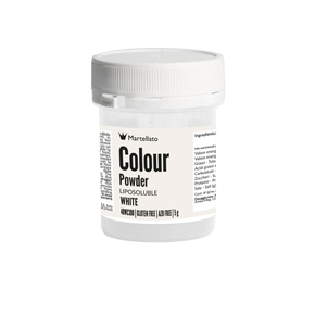 Barwnik w proszku, rozpuszczalny w tłuszczach 5 g - biały | MARTELLATO, Colour powder
