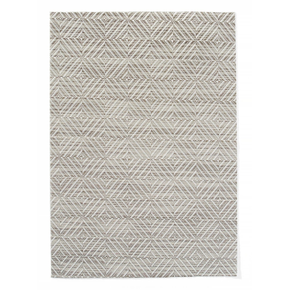 Podkładka na stół, wzory geometryczne - zestaw, srebrna, 6 szt., 450x300 mm | HENDI, 597941