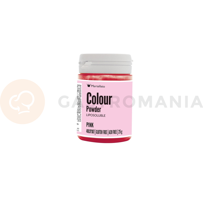 Barwnik w proszku, rozpuszczalny w tłuszczach 25 g - rózowy | MARTELLATO, Colour powder