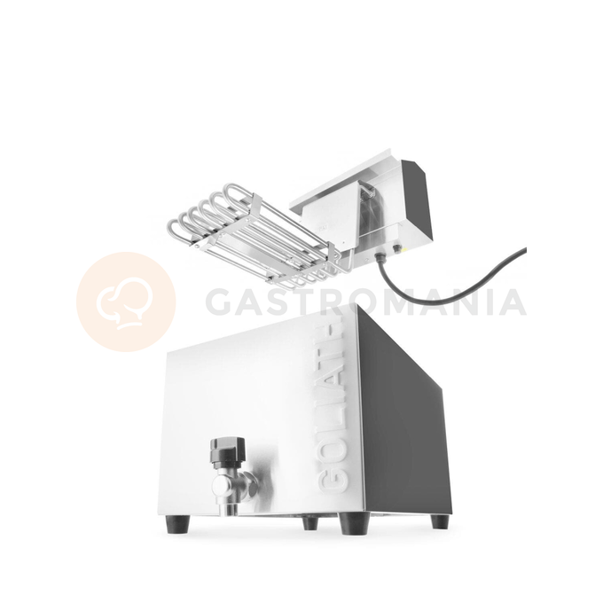 Frytownica XL z kranem spustowym, 10 l, 400V/10200W, 300x585x392 mm | HENDI, Goliath