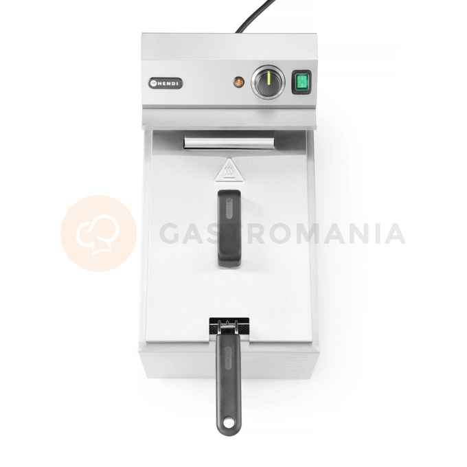 Frytownica XL z kranem spustowym, 10 l, 400V/10200W, 300x585x392 mm | HENDI, Goliath
