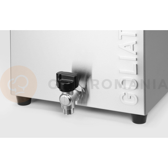 Frytownica XL z kranem spustowym, 10 l, 400V/10200W, 300x585x392 mm | HENDI, Goliath