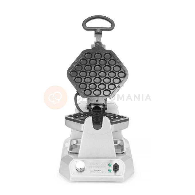 Gofrownica obrotowa do gofrów Bubble Waffle, z wyjmowanymi płytami, 1200W, 267x432x216 mm | WARING, WBW300XCE