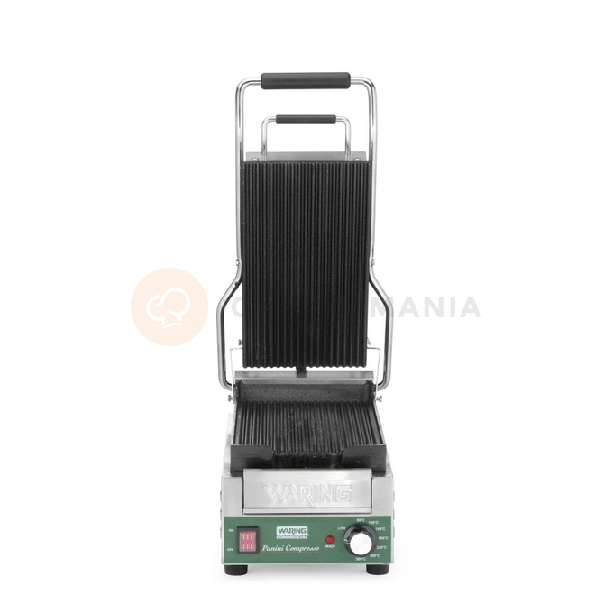 Grill kontaktowy, 1800W, 317x596x260 mm | WARING, Panini Compresso Slimline