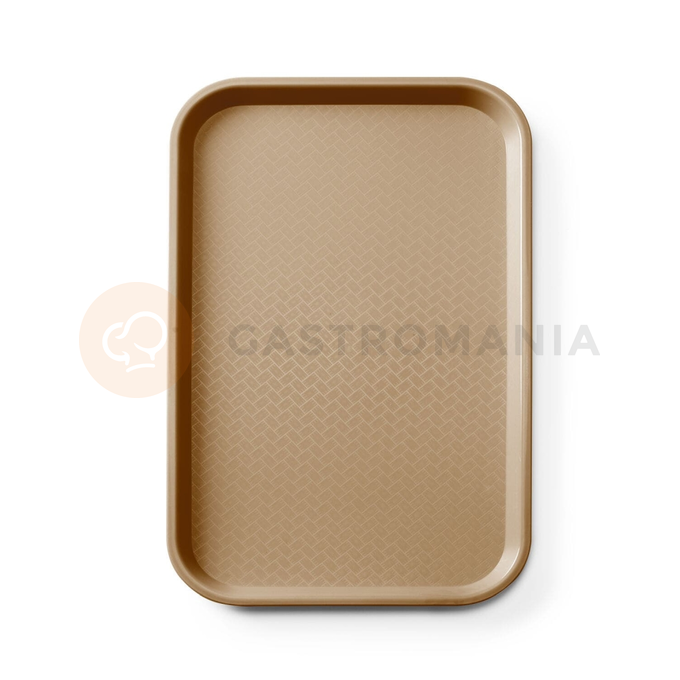 Taca fast food z polipropylenu GN 1/1, brązowa, 530x325x20 mm | AMERBOX, 878583