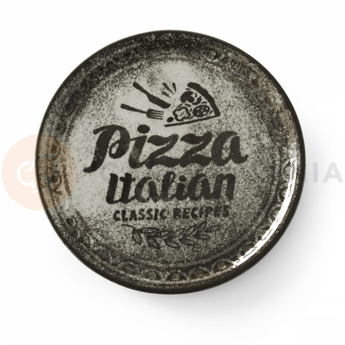 Talerz do pizzy, czarny, 330 mm | HENDI, Recipe Collection Black