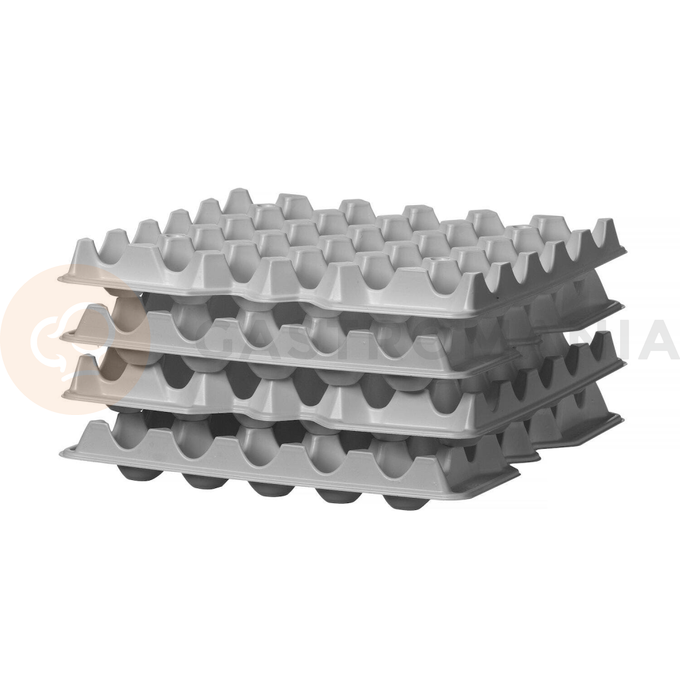 Zestaw 4 tacek na jajka, 291x288x41 mm | HENDI, Ovobox 120