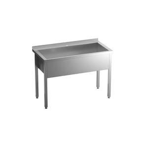 Stół z basenem 1-komorowym skręcany 800x600x850 mm, h=300 mm | GREDIL, 671486