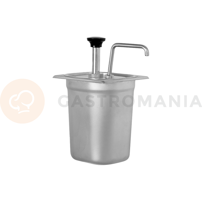 Dyspenser do sosów z pompką, GN 1/6, 3l | STALGAST, 065316