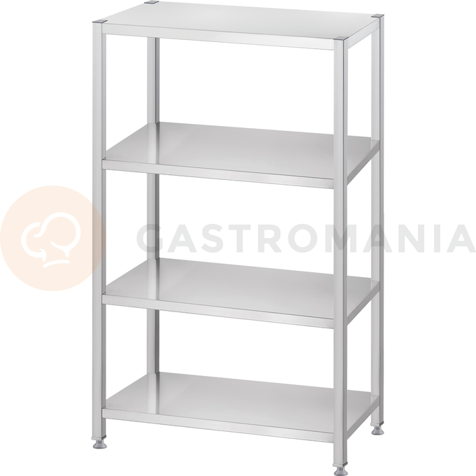 Regał magazynowy, półki pełne 800x400x1800 mm, skręcany | GREDIL, 670084