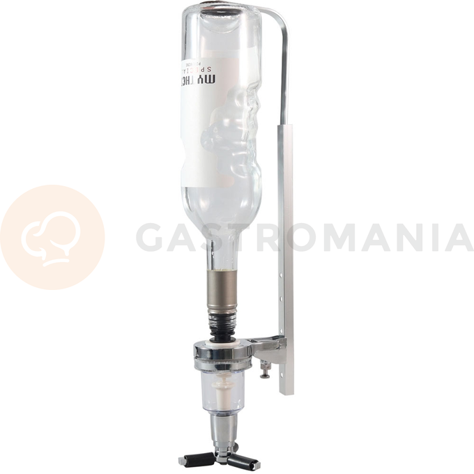 Stojak na 1 butelkę z dozownikiem, 0.03 l, aluminiowy, 390 mm | STALGAST, 475140