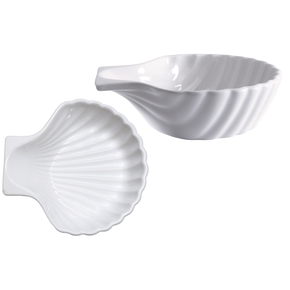 Naczynie ceramiczne w kształcie muszelki 0,25 l | CONTACTO, 6222/140