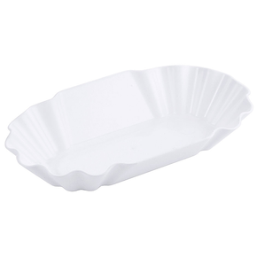 Naczynie z białego polipropylenu na frytki 195x115x35 mm, białe | CONTACTO, 6622/200