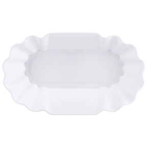 Naczynie z białego polipropylenu na frytki 195x115x35 mm, białe | CONTACTO, 6622/200