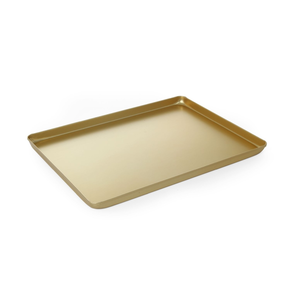 Taca cukiernicza do ekspozycji produktu 40x30x2 cm, złota | HENDI, 808566