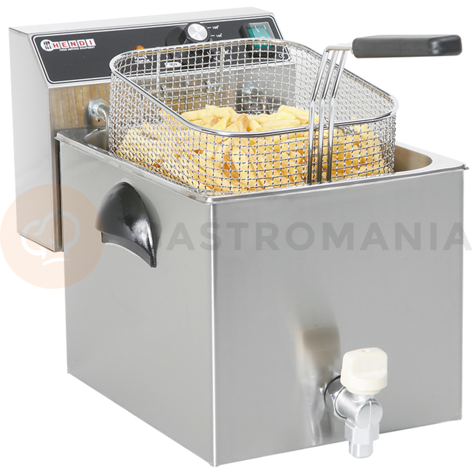 Frytownica z kranem spustowym 8 l | HENDI, Mastercook