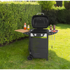 Grill elektryczny YATO Asahi to zaawansowane urządzenie do grillowania, łączące w sobie moc, funkcjonalność i wygodę użytkowania.

Produkt wysoce odporny na działanie warunków atmosferycznych (wodoodporność IPX4).

Konstrukcja grilla YATO Asahi została starannie przemyślana pod kątem wygody użytkowania:
• pokrywa z wbudowanym termometrem przyspiesza proces grillowania i chroni przed wiatrem; dodatkowo dym z potraw nada im odpowiedni smak i aromat
• 6 wieszaków na akcesoria oraz składane półki boczne zapewniają dodatkową przestrzeń roboczą
• czytelne, chromowane pokrętła regulacji temperatury
• składane półki boczne sprawiają, że grilla zajmuje mało miejsca i jest łatwiejszy w przechowywaniu i transporcie

Grill wyposażony jest w dwie grzałki o łącznej mocy 2300W i oferuje imponującą wydajność grzewczą.

Jego unikalna cecha to 2-strefowa regulacja temperatury w zakresie 100 - 300°C, umożliwiająca jednoczesne przygotowywanie różnych potraw w odmiennych temperaturach.

Grill posiada emaliowany ruszt o powierzchni grzewczej 47 x 37 cm, zapewniający dużą przestrzeń do grillowania.

Dodatkowo, wyposażony jest w emaliowaną płytę oraz emaliowaną kratkę podgrzewającą o wymiarach 40 x 15 cm, co zwiększa jego wszechstronność.

Dodatkowe informacje
• moc: 2300 W (230V 50Hz)
• ilość grzałek: 2, każda o mocy 1,15 kW
• stalowa misa odporna na działania wysokiej temperatury
• pojemnik na tłuszcz - możliwość wyjęcia i umycia poza grillem
• stopień ochrony przed deszczem: IPX4

Wymiary i waga
• grill: 100,5 x 47,5 x 92,4 cm (szerokość grilla po złożeniu półek: 60 cm)
• powierzchnia grzewcza rusztu: 47 x 37 cm
• kratka do podgrzewania: 40 x 15 cm
• waga grilla: 14,5 kg
• przewód: 1,5 m (1.0 mm²)

Materiał wykonania
• ruszt: stal pokryta emalią
• płyta: stal pokryta emalią
• kratka podgrzewająca: stal pokryta emalią
• grzałki: stal nierdzewna
• termometr: stal nierdzewna
• pokrywa: stal, malowana na kolor czarny, odporna na wysoką temperaturę
• misa: stal, malowana na kolor czarny, odporna na wysoką temperaturę
• uchwyt: stal nierdzewna
• pojemnik na tłuszcz: stal malowana na kolor czarny
• panel przedni: stal malowana proszkowo na kolor czarny, stal nierdzewna
• pokrętła: ABS
• półki boczne: stal malowana proszkowo na kolor czarny
• nogi: stal malowana proszkowo na kolor czarny
• kółka: PE

W celach logistycznych grill gazowy zapakowany jest w karton. Panel grilla wraz z pokrywą dostarczony jest w całości, co ułatwia i przyspiesza montaż. | Asahi, Grill elektryczny, stojący 2300 W, 47x37 cm