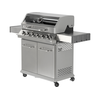 Grill gazowy 6+1 o nowoczesnym wyglądzie wykonany ze stali nierdzewnej, wyposażony w żeliwny ruszt o wymiarach 82 x 41,5 cm. Półki boczne oraz pojemna, zamykana szafka ułatwią przechowywanie przypraw i niezbędnych akcesoriów. Palnik boczny o mocy 2,2 kW umożliwi gotowanie i podgrzewanie potraw w garnku lub na patelni. Dodatkowym atutem jest miejsce na butlę gazową, pojemnik ze stali nierdzewnej umieszczony w jednej z półek bocznych oraz wbudowany otwieracz do butelek.

Wymiary i waga:
• Grill: 144 x 57 x 112cm 
• Ruszt żeliwny, żebrowy (4szt) - powierzchnia grzewcza 82 x 41,5 cm, waga 6,45kg
• Okrągły ruszt (ø30cm) wbudowany w ruszt żebrowy. Możliwość wyjęcia okrągłego rusztu i włożenia specjalnej, kamiennej płyty na pizzę (brak w zestawie)
• Kratka podgrzewająca: 82 x 12cm 
• Waga grilla: 46 kg
• Wymiar szyby: 76 x 13cm
• Wymiar półki bocznej: 34,5 x 42,5cm
• Wymiar pojemnika na jedzenie: 26,5 x 32,5 x 9,5cm
• UWAGA: brak płyty żeliwnej w zestawie. Możliwość dokupienia dwustronnej płyty o wymiarach 22 x 41cm (indeks YG-20020)

Informacje:
• Otwierana szafka ze specjalną kieszenią (otworem) przeznaczonym na przechowywanie w trakcie i po grillowaniu polskiej butli gazowej 11kg. 
• Pokrywa z termometrem zapewnia szybsze grillowanie oraz osłonę przed wiatrem. Dodatkowo dym z potraw nada im odpowiedni smak i aromat.
• Szybka umieszczona w pokrywie umożliwia podgląd stanu przyrządzanych potraw. Szybka o grubości 6mm odporna na wysoką temperaturę.
• Zapalnik umieszczony w pokrętłach
• Wyjmowany pojemnik na jedzenie - idealna do przechowywania zamarynowanych potraw, odłożenia upieczonych, gorących potraw i utrzymywanie ich temperatury (dodatkowo można owinąć je aluminiową folią)
• Niezawodny, żeliwny ruszt, który szybko się nagrzewa i długo utrzymuje ciepło.
• Kratka podgrzewająca nad rusztem wykonana ze stali nierdzewnej 
• Ilość palników: 6+1, czyli 6 palników głównych ze stali nierdzewnej, każdy o mocy 3kW. 1 palnik boczny o mocy 2,2kW.
• Łączna moc: 20,2kW
• Średnie spalanie gazu*: 1468 g/h
• Palnik boczny umożliwia ugotowanie lub podgrzanie zupy, przygotowanie sosów, zagotowanie wody na herbatę. 
• Stalowa misa odporna na działania wysokiej temperatury 
• Półki boczne oraz pojemna, zamykana szafka ułatwią przechowywanie przypraw i niezbędnych akcesoriów.
• 4 obrotowe kółka z hamulcem ułatwią transport grilla.
• 6 wieszaków umieszczonych na półkach bocznych. Idealne do zawieszenia sztućców, ściereczki itp.
• 7 pokręteł z niebieskim światłem LED, które zapalają się po uruchomieniu danego palnika. Oświetlenie ułatwią grillowanie po zmroku, informuje który palnik jest włączony
• Wyprofilowane osłony palnika (aromatyzery) z wycięciami 
• Otwieracz do butelek z boku grilla
• Możliwość wysunięcia płyty ściekowej i umycia poza grillem
• Możliwość dokupienia pokrowca na grilla - model YATO YG-20051
• Możliwość zainstalowania obrotowego rożna elektrycznego do przyrządzania m.in. kurczaka - model YG-20021

*Zużycie maksymalne przy działających wszystki palnikach

Materiał wykonania: 
• Ruszt: żeliwo
• Kratka podgrzewająca: stal nierdzewna (S/S 430)
• Palnik: stal nierdzewna
• Osłona palnika (aromatyzer): stal pokryta emalią
• Termometr: stal nierdzewna
• Pokrywa: stal nierdzewna (S/S 430), podwójna warstwa
• Misa: stal, malowana na kolor czarny, odporna na wysoką temperaturę
• Uchwyt: stal nierdzewna
• Panel przedni: stal nierdzewna (S/S 430)
• Półki boczne: stal nierdzewna (S/S 430)
• Półki boczne (wieszaki): tworzywo sztuczne, kolor szary
• Szafka przednia (drzwiczki): stal nierdzewna (S/S 430), podwójna warstwa
• Szafka przednia (pozostałe elementy): stal, malowana proszkowo na kolor srebrny
• Szyba: szkło hartowane
• Pojemnik na jedzenie: stal nierdzewna

STAL NIERDZEWNA S/S 430 należy do wysokogatunkowych stali ferrytycznych. Wysoka zawartość chromu a tym samym wysoka odporność korozyjna pozwala na zastosowanie w produktach o podwyższonym działaniu wody. 

ŻELIWO - wysokowęglowy stop żelaza z węglem (ponad 2,11% węgla). Gwarantuje lepsze parametry termiczne - równomiernie się nagrzewa, doskonale przewodzi temperaturę, długo utrzymuje ciepło. Jest bardzo trwały oraz wysoce odporny na ścieranie i korozję

Zalety grillowania na grillu gazowym:
• WYJĄTKOWY SMAK -wyjątkowy smak otrzymujemy dzięki odparowywaniu z potraw soków i tłuszczy. Kopuła w grillu gazowym zatrzymuje dym i nadaje im aromat
• KONTROLA TEMPERATURY -dzięki pokrętłom, pokrywie, kilku palnikom oraz termometrowi jesteś w stanie dopasować temperaturę do przyrządzanych mięs, warzyw i serów.
• KOMFORT PRACY -W porównaniu do grilli węglowych grillowanie oraz konserwacja będzie dużo łatwiejsza. Po pierwsze dzięki szybkiemu nagrzewaniu się grilla możesz zacząć smażyć już po kilku minutach. Po drugie nie musisz dorzucać węgla, dmuchać i kontrolować wielkości płomienia. Po trzecie czyszczenie grilla gazowego jest znacznie szybsze - m.in. nie wymaga wysypywania popiołu.

Możliwość dokupienia dodatkowych akcesoriów:
• pokrowiec YG-20051
• płyta żeliwna YG-20020
• rożno elektryczne YG-20021
• wąż z reduktorem VOREL 99670 lub 99671

W celach logistycznych grill gazowy zapakowany jest w karton. Panel grilla wraz z pokrywą dostarczony jest w całości, co ułatwia i przyspiesza montaż

Do grilla nie jest dołączony reduktor oraz wąż. | Itami, Grill gazowy 6+1 stal nierdzewna 20,5 kW, z szybą