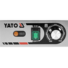 Grill kontaktowy Panini o mocy 2,2kW marki YATO YG-04558.
Grill YATO jest urządzeniem niezbędnym na każdej kuchni. Przeznaczony jest do szybkiego przygotowywania hamburgerów, mięs, ryb, tortili, tostów, panini czy warzyw.
Żeliwna płyta grillowa o wymiarach 345x230mm, płaska na górze i dole, pozwala na jednoczesne obustronne smażenie wielu produktów.
Grzałka o mocy 2,2kW sterowana jest za pomocą potencjometru umieszczonego na płycie frontowej. Możliwe jest ustawienie temperatury pracy w zakresie 50~300°C. Zainstalowany bryzgoszczelny wyłącznik pozwala na wyłączenie grilla, gdy jest on nieużywany, bez konieczności odłączania kabla zasilającego z sieci. Grill zasilany jest prądem o napięciu 230V~50Hz.
Obudowa wykonana jest z wysokiej jakości stali nierdzewnej. Dzięki temu grill jest szybki w czyszczeniu i utrzymaniu w czystości. Dodatkowo z przodu zainstalowana jest rynienka na tłuszcz i wszelkiego rodzaju odpadki po grillowaniu. Istnieje możliwość łatwego wyciągnięcia jej i umycia. W skład wyposażenia wchodzi dodatkowo miedziana szczotka druciana, którą można czyścić płytę grillową, bez obaw o zarysowanie jej powierzchni. Urządzenie posiada wygodną, nienagrzewającą się plastikową rękojeść.
Grill YATO ma wymiary 440x370x190mm i waży 18kg, klasa ochrony IPX3.
 | YG-04558, Elektryczny grill kontaktowy panini w pełni płaski 44 cm 2,2 kW