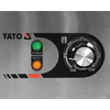 Płyta grillowa o mocy 2,0kW marki YATO YG-04584.
Płaska stalowa pływa grillowa o wymiarach 365x380mm i grubości 6mm doskonale przewodzi ciepło. Dzięki temu idealnie nadaje się do smażenia jajek, kiełbasek, bekonu, mięs, opiekania tostów, tortili czy warzyw.
Grzałka o mocy 2,0kW posiada sterowanie za pomocą potencjometru z regulacją temperatury pracy w zakresie 50~300ºC, który umieszczony jest na panelu frontowym. Natomiast z tyłu urządzenia umieszczony jest bryzgoszczelny wyłącznik, który umożliwia wyłączenie grilla, bez konieczności odłączania przewodu zasilającego z sieci. Urządzenie zasilane jest prądem 230V~50Hz. Wbudowany bezpiecznik zapobiega przed przegrzaniem się grilla.
Grill o wymiarach 365x460x220mm waży 13,5kg, klasa ochrony IPX3. Jego obudowa wykonana jest z wysokiej jakości stali nierdzewnej. Dzięki temu grill jest szybki w czyszczeniu i utrzymaniu w czystości. Dodatkowo z przodu płyty grzejnej jest rynienka na tłuszcz i wszelkiego rodzaju odpadki po grillowaniu. Natomiast specjalny otwór spadowy umożliwia zgarnięcie zabrudzeń do dolnej szufladki, którą można łatwo wyciągnąć do mycia.
Dodatkowo boczne oraz tylna ścianka posiadają rant ochronny o wysokości 60mm, który zabezpiecza przygotwywane potrawy przed wypadnięciem oraz chroni przed pryskaniem tłuszczu. Pod spodem urządzenia są cztery nóżki anty-poślizgowe, zapewniające stabilną pozycję na blacie.
 | YG-04584, Elektryczna płyta grillowa gładka 360 mm